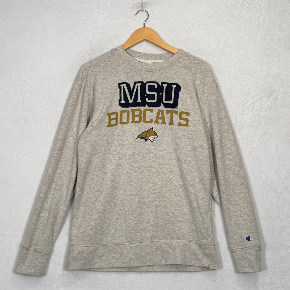 Champion Grey Tan MSU Bobcats Sweatshirt Medium